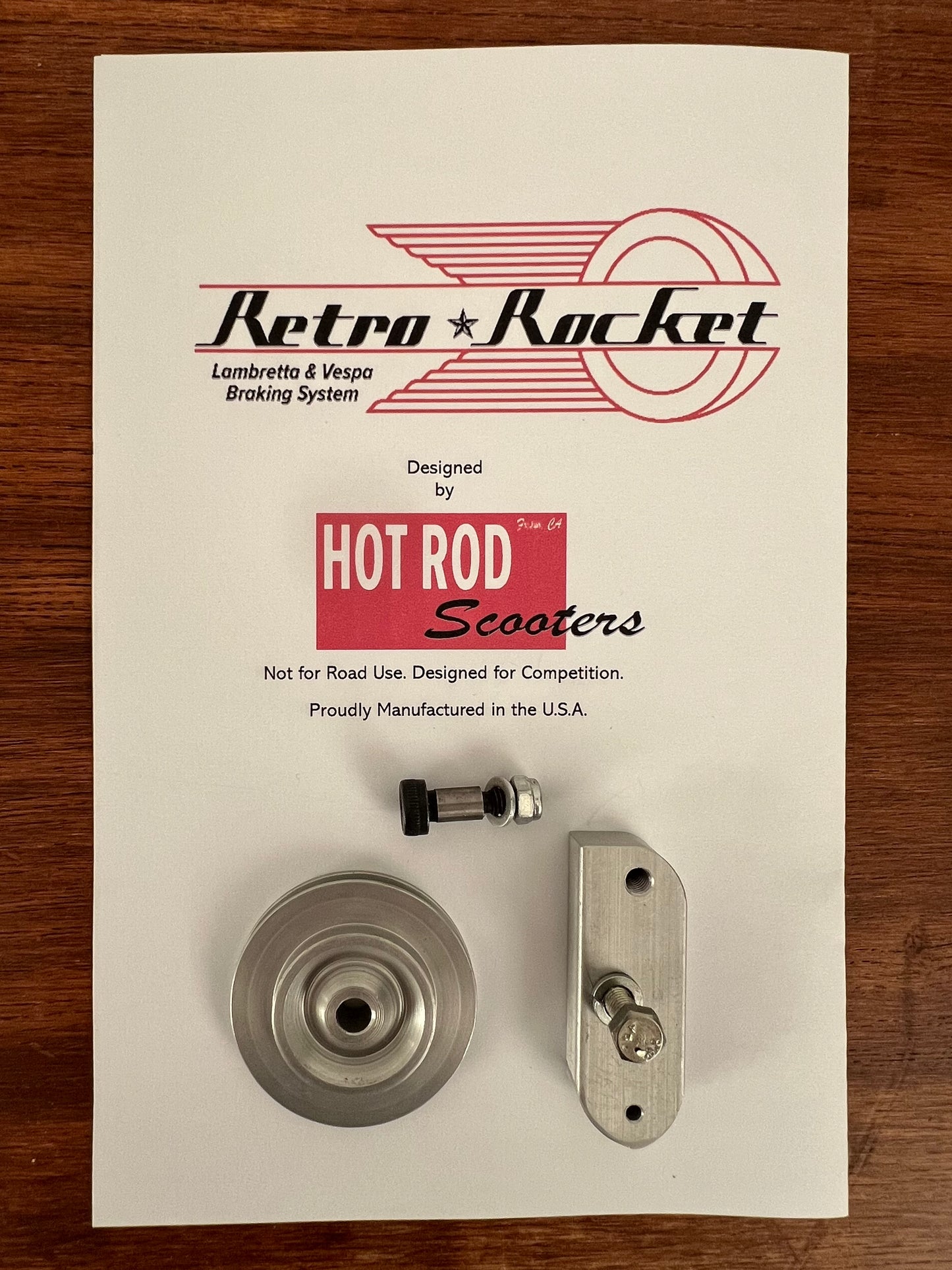 Retro Rocket Vespa Braking System